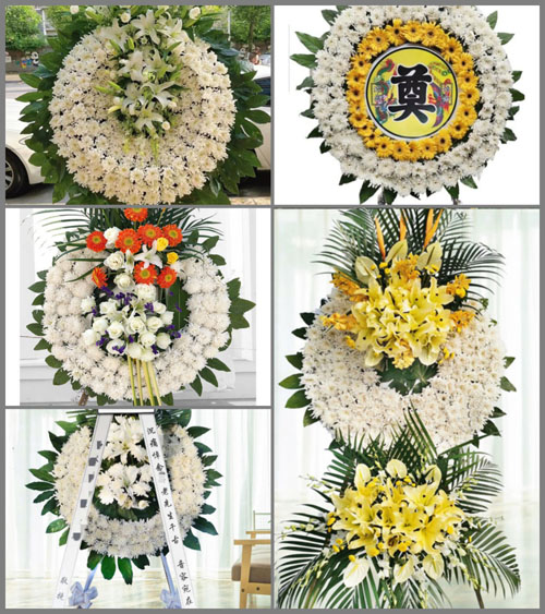 山东济宁兖州区新兖镇刘村村花圈速递